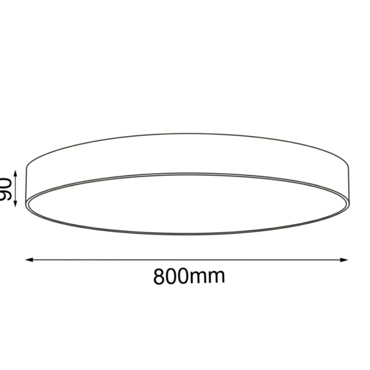 Duży plafon na żarówki E27 ⌀80cm ANT 1298 SENGO | Kaja Oświetlenie*Sklep Kaja Best Sale