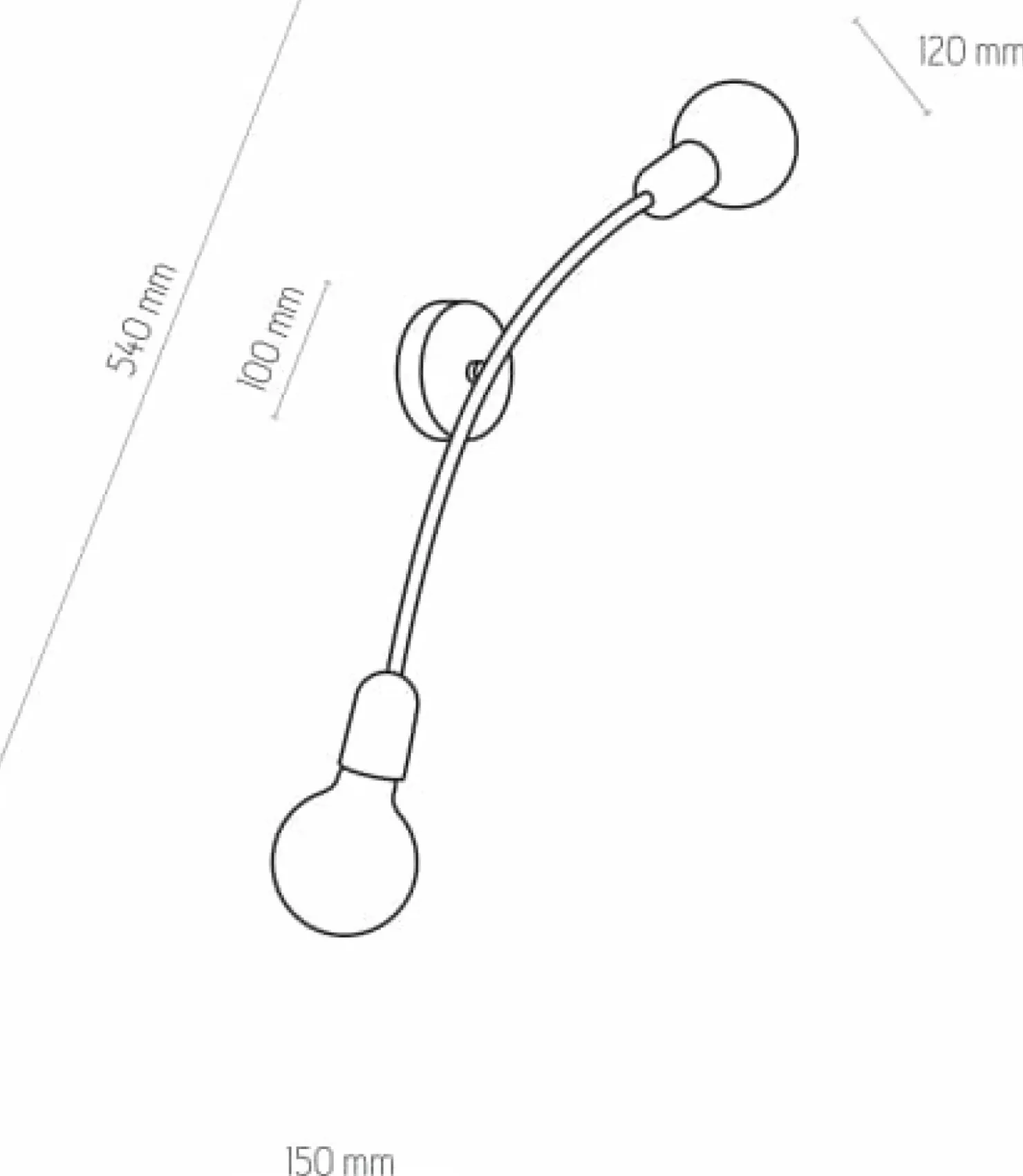 Dwukierunkowa, metalowa lampa ścienna TK 2721 HELIX | Kaja Oświetlenie*Sklep Kaja New