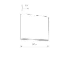 Dwukierunkowa, zewnętrzna lampa ścienna 6775 SEMI | Kaja Oświetlenie*Sklep Kaja Shop