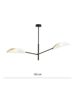 Sale Sklep Kaja Dwupunktowa lampa sufitowa do sypialni 1159/2 VENE | Kaja Oświetlenie