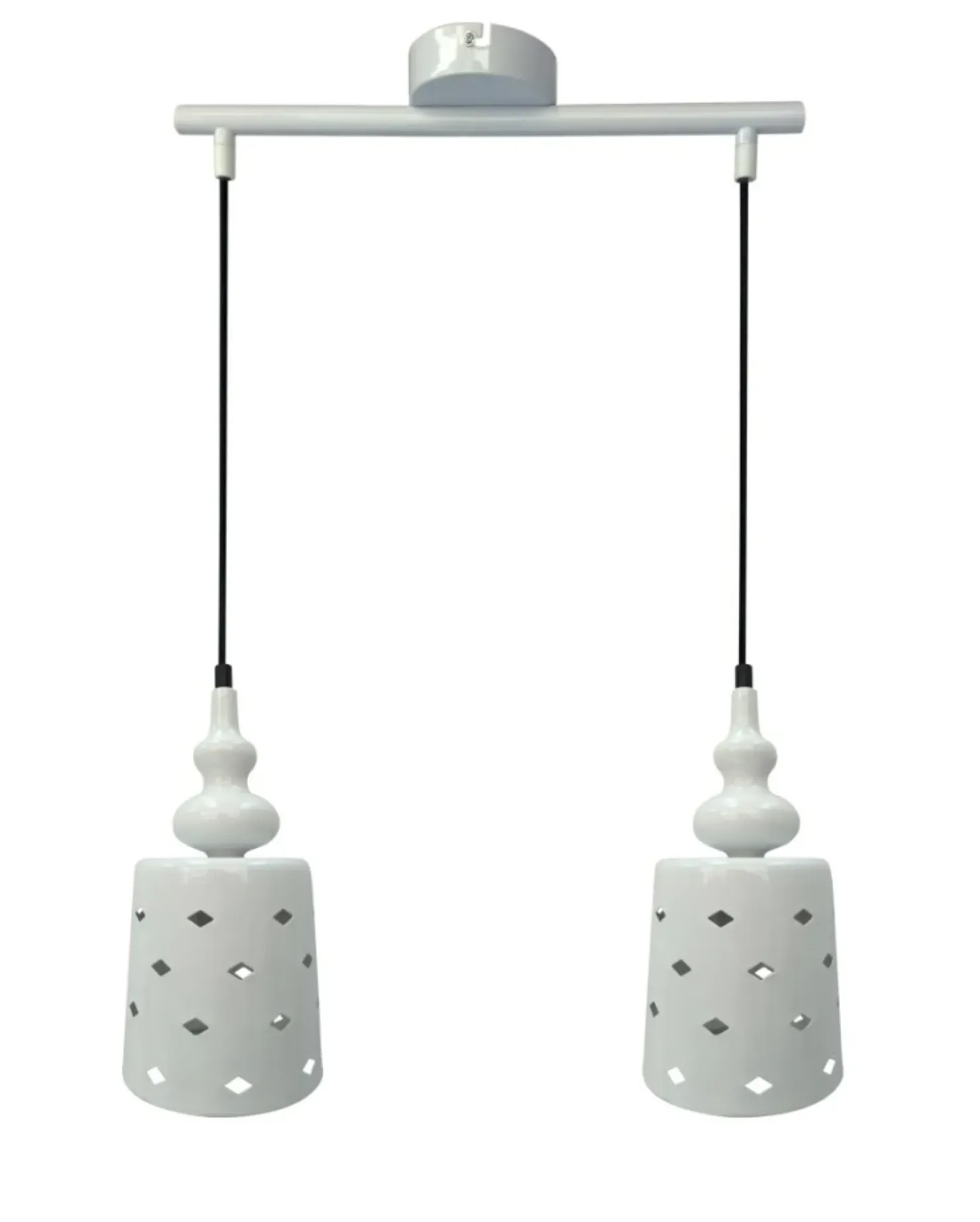 Dwupunktowa lampa z ozdobnymi kloszami 32-51929 HAMP | Kaja*Sklep Kaja Sale