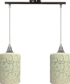 Dwupunktowa lampa z ozdobnymi kloszami 32-57761 SAND | Kaja*Sklep Kaja Best Sale