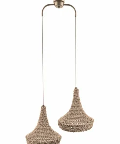 Sale Sklep Kaja Dwupunktowa, pleciona lampa w stylu eco ANT 5179 MAHAKA | Kaja