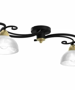 Dwuramienna lampa sufitowa, złote zdobienia LX 5976 AURORA | Kaja*Sklep Kaja Cheap