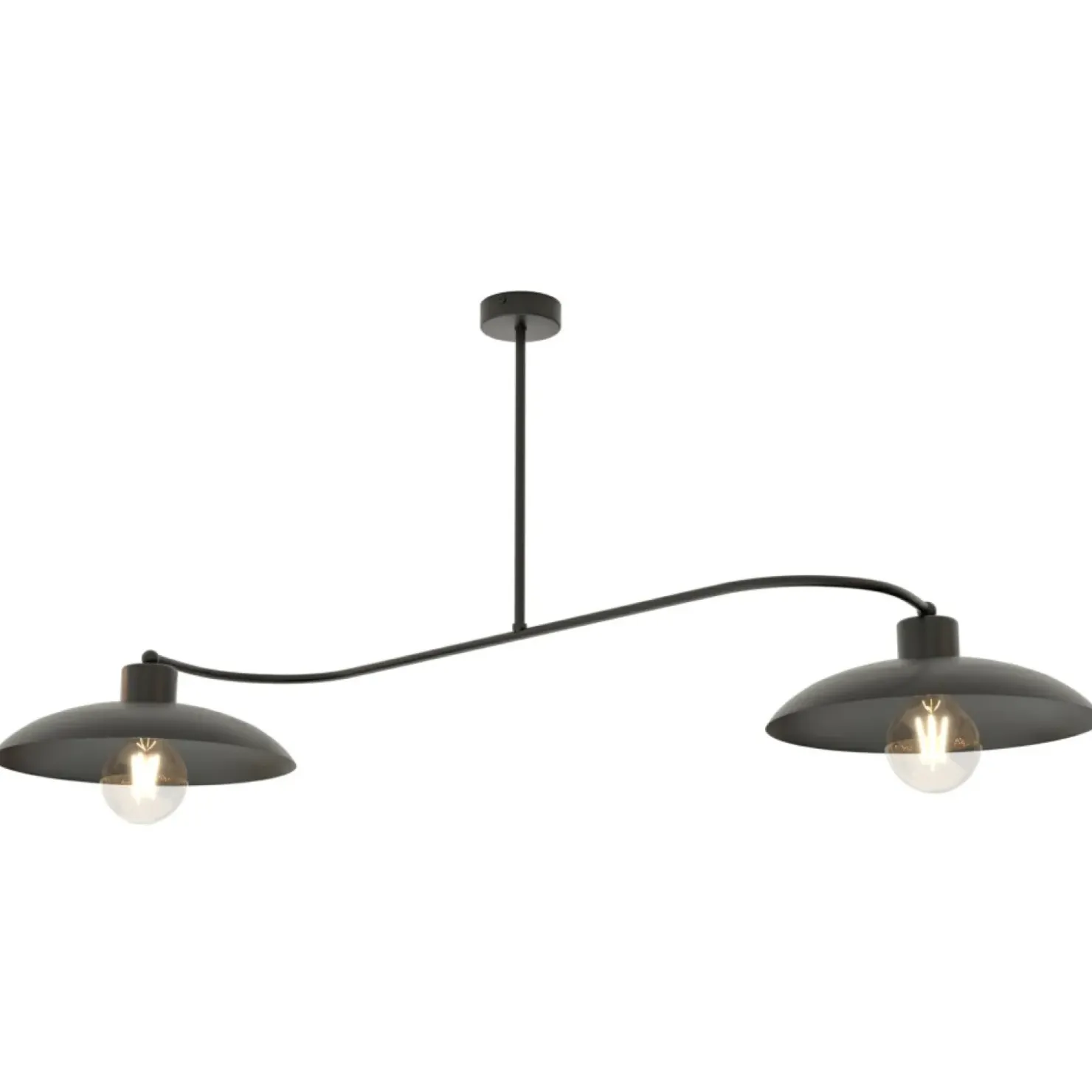 Dwuramienna lampa w stylu loftowym 1353/2 FOSTER 2 BLACK | Kaja*Sklep Kaja Best