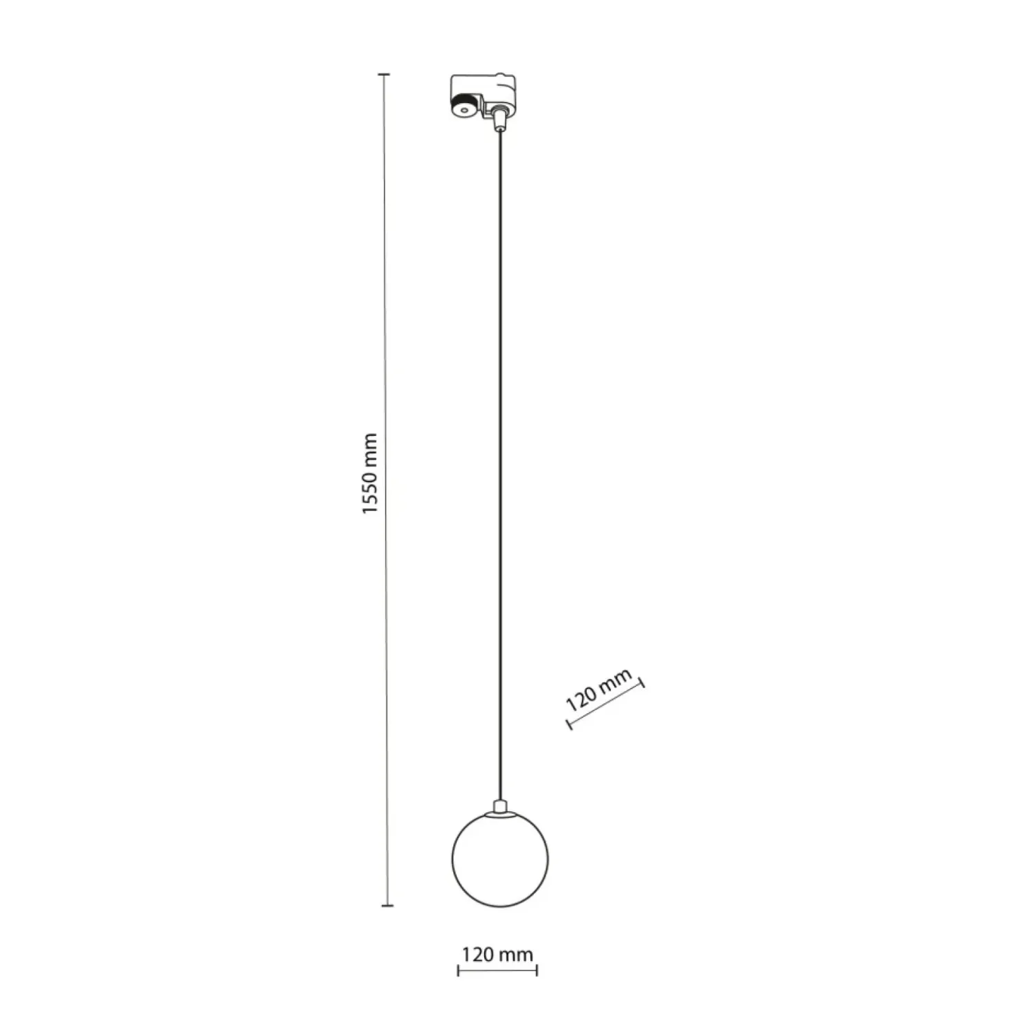 Dymiona lampa wisząca do listwy 1-fazowej TK 4926 TRACER | Kaja*Sklep Kaja Hot