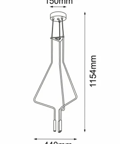 Hot Sklep Kaja Efektowna, designerska lampa wisząca G9 ANT 5140 NO. VI | Kaja