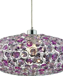 Best Sale Sklep Kaja Efektowna, fioletowa lampa wisząca 31-92635 CRISTY | Kaja Oświetlenie fioletowy