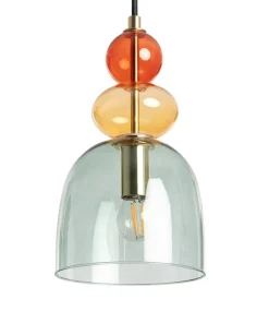 Discount Sklep Kaja Efektowna, kolorowa lampa wisząca ABR-KOLO2-Z KOLORENO | Kaja zielony
