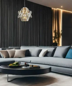 Best Sklep Kaja Efektowna, kryształowa lampa wisząca do sypialni ML0400 CROWN | Kaja