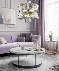 Clearance Sklep Kaja Efektowna, kryształowa lampa na łańcuchu ML0406 AURELIA | Kaja
