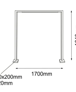 Efektowna lampa ogrodowa ramka 164cm ANT 9934 TAKETA | Kaja*Sklep Kaja Hot