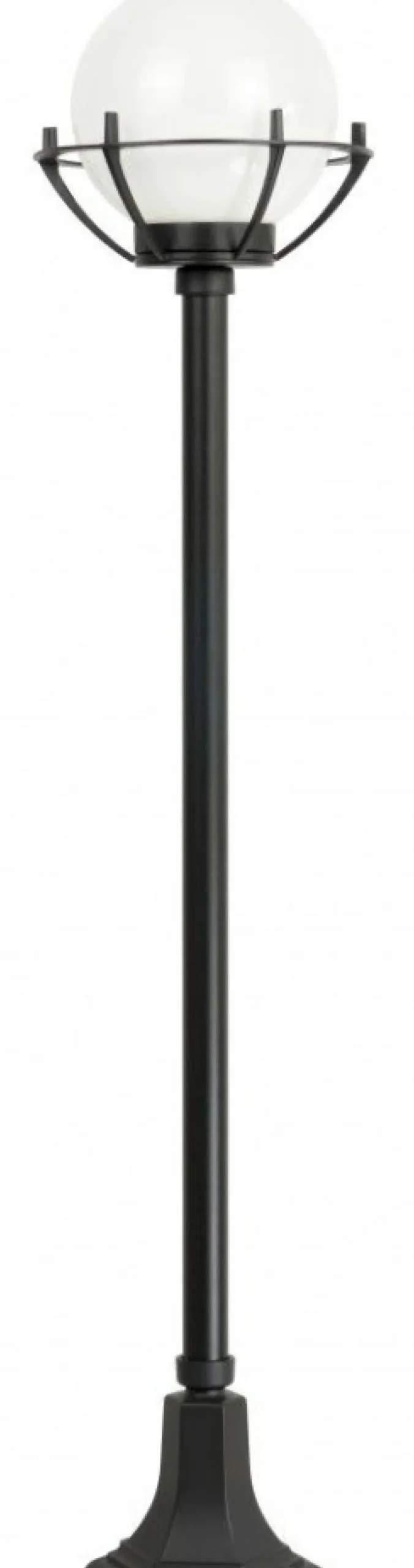 Efektowna lampa ogrodowa z kulistym kloszem K 5002/1/KPOl*Sklep Kaja Shop