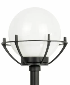 Efektowna lampa ogrodowa z kulistym kloszem K 5002/1/KPOl*Sklep Kaja Shop