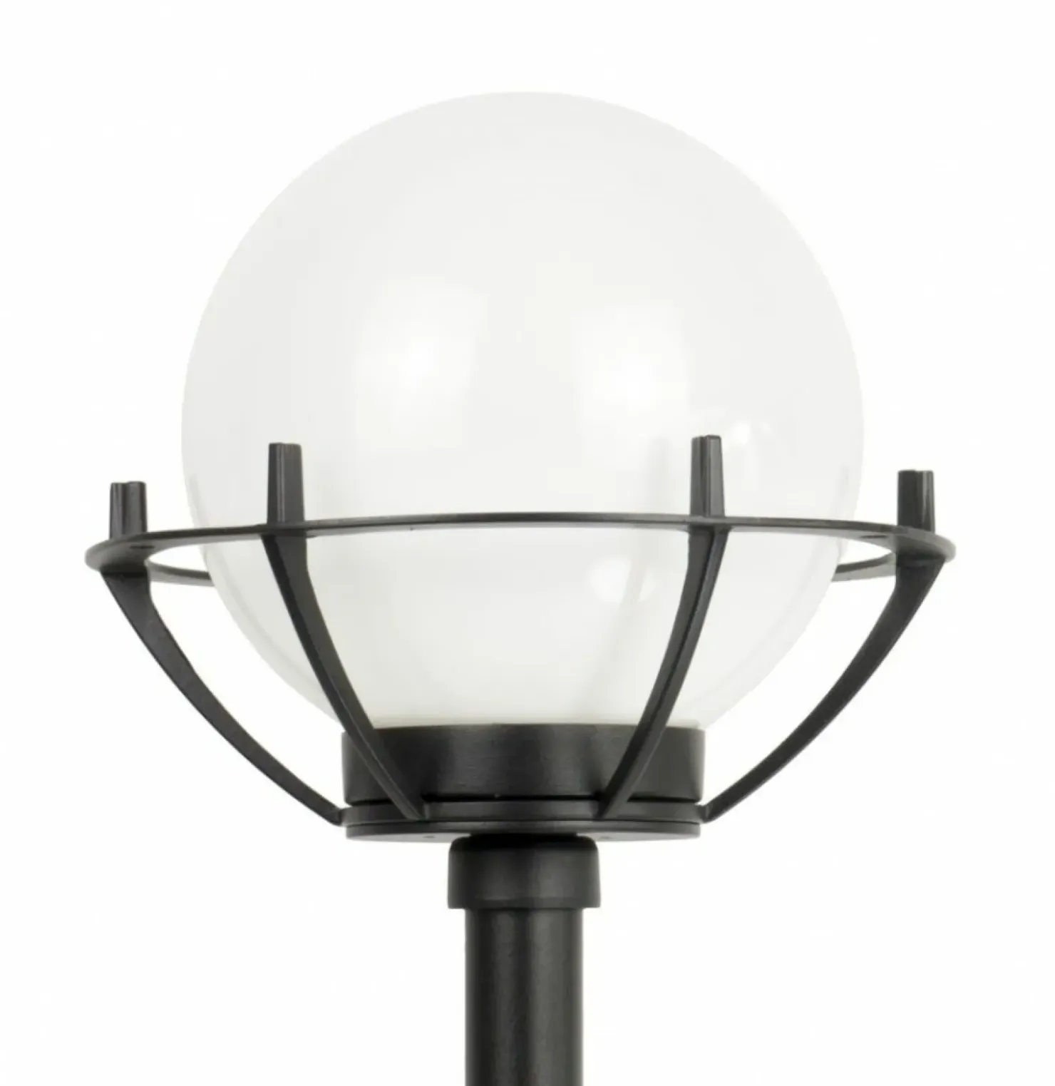Efektowna lampa ogrodowa z kulistym kloszem K 5002/1/KPOl*Sklep Kaja Shop