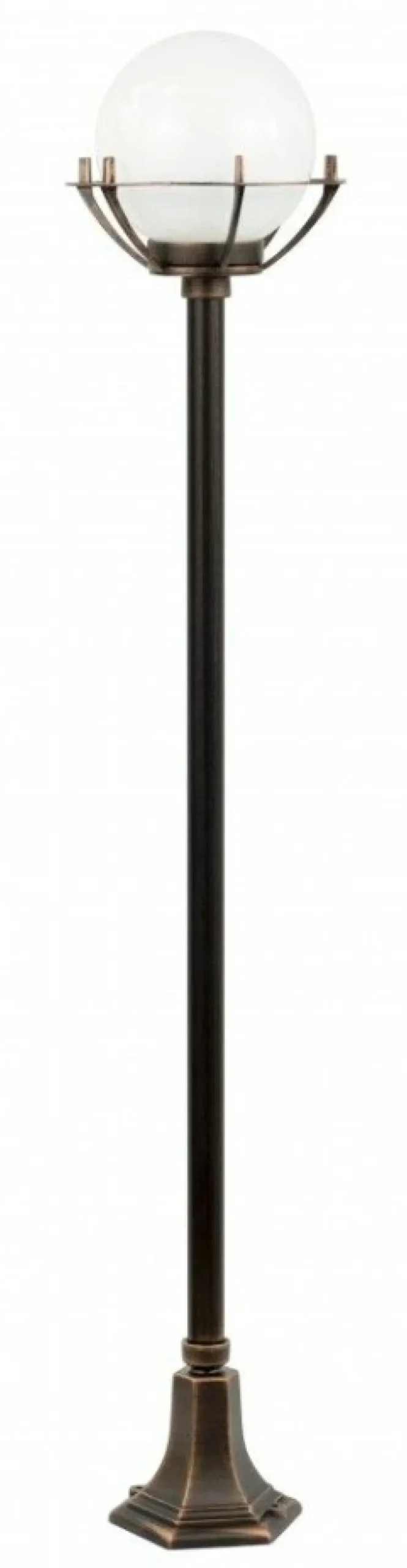 Efektowna lampa ogrodowa z kulistym kloszem K 5002/1/KPOl*Sklep Kaja Shop