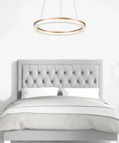 Outlet Sklep Kaja Efektowna lampa wisząca LP-033/1P L GD CRISTAL TRIANGLE MIDWAY | Kaja