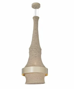 Sale Sklep Kaja Efektowna lampa wisząca, pleciony abażur ANT 5038 DOTA | Kaja