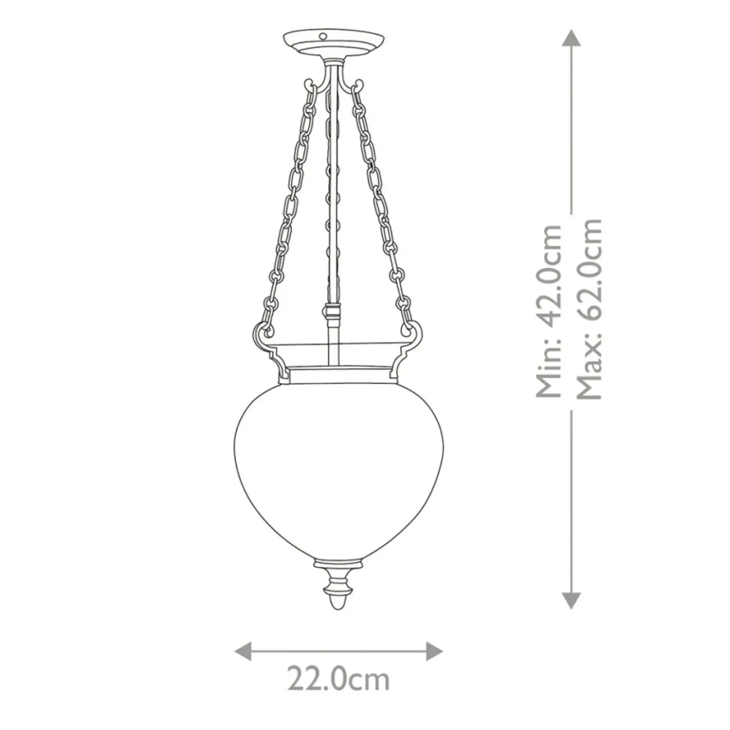 Efektowna lampa wisząca, srebrna FP-P-S-POL-NCKL z serii FINSBURY PARK*Sklep Kaja Cheap