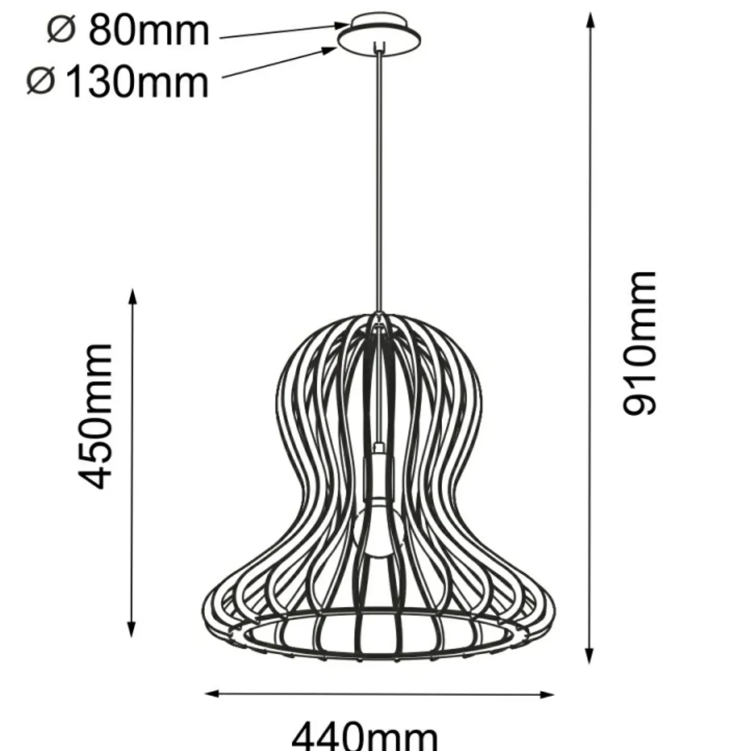 Online Sklep Kaja Efektowna lampa wisząca z abażurem w stylu eco ANT 5020 OCTO | Kaja