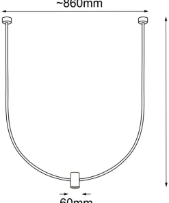 New Sklep Kaja Efektowna lampa wisząca z jednym światłem ANT 5088 NO. C | Kaja