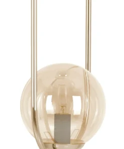 Efektowna lampa wisząca z bursztynowymi kloszami K-5397 z serii SVEN*Sklep Kaja Outlet