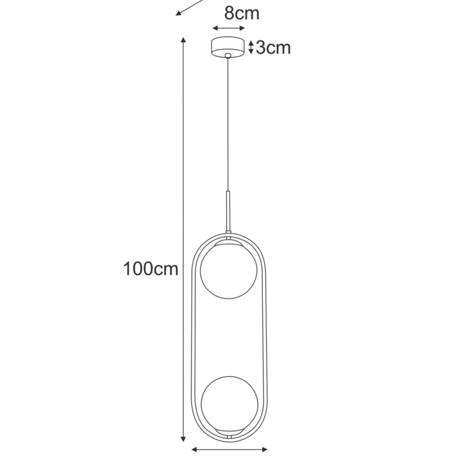 Efektowna lampa wisząca z bursztynowymi kloszami K-5397 z serii SVEN*Sklep Kaja Outlet