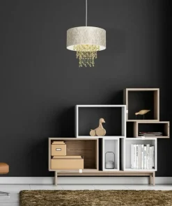 Efektowna lampa wisząca z kryształkami MLP6446 z serii ALMERIA | Kaja Oświetleni*Sklep Kaja Online