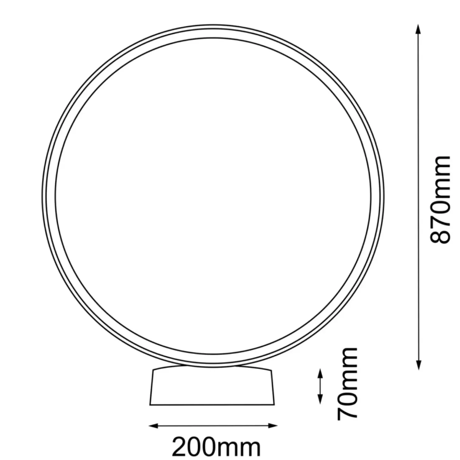 Efektowna lampa zewnętrzna ⌀94cm 3000K ANT 9914 ABIRA | Kaja*Sklep Kaja New