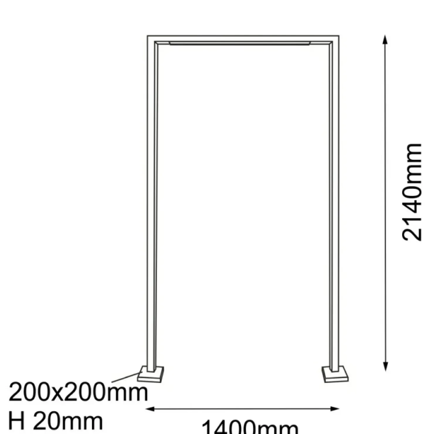 Efektowna lampa zewnętrzna - ramka 214cm ANT 9930 TAKETA | Kaja*Sklep Kaja Discount