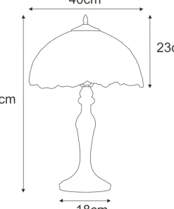 Efektowna lampka stołowa ze słonecznikami K-G16814 z serii SUNFLOWER*Sklep Kaja Cheap