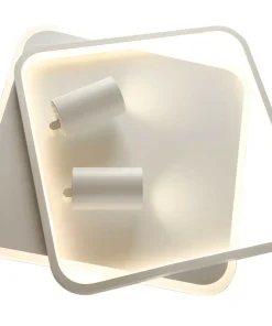 Efektowna, ledowa lampa sufitowa LP-0612/2C SQUARE WH PARMA | Kaja*Sklep Kaja Store