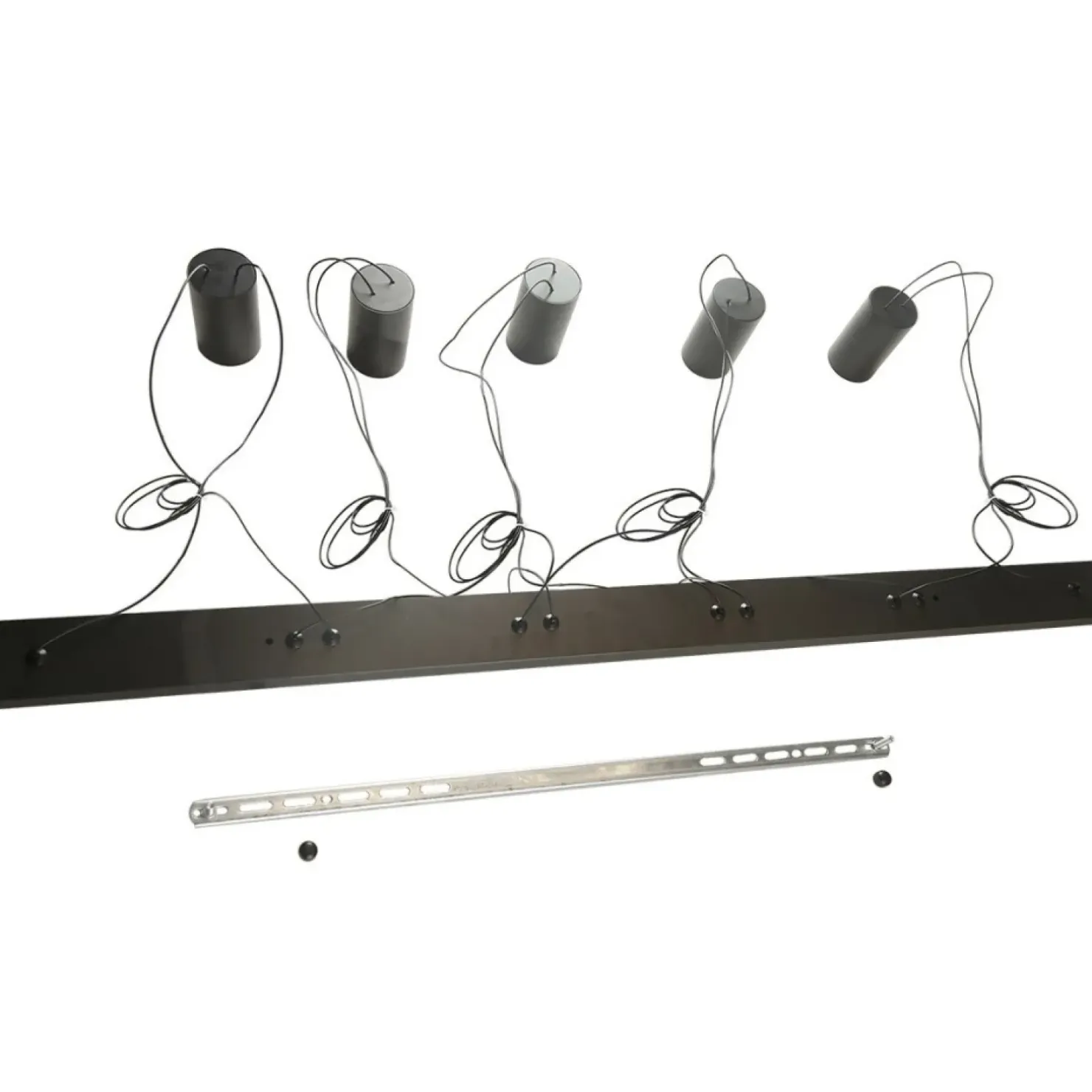 Clearance Sklep Kaja Efektowna, liniowa lampa wisząca z tubami LP-432/5P BK TOLEDO | Kaja