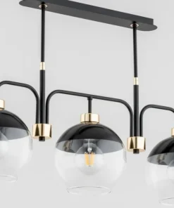 New Sklep Kaja Ekstrawagancka, czarno-złota lampa sufitowa AL 63002 | Kaja