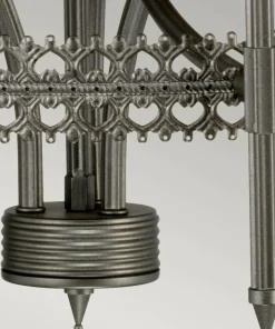 Ekstrawagancka lampa wisząca, rdzawe żelazo CROWN9 z serii CROWN*Sklep Kaja Fashion