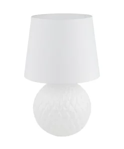Elegancka, biała lampka stołowa TK 16046 SANTANA WHITE | Kaja*Sklep Kaja Sale