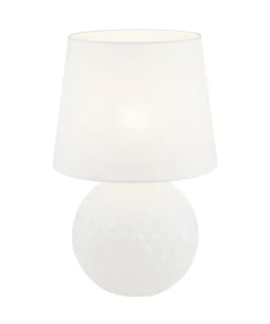 Elegancka, biała lampka stołowa TK 16046 SANTANA WHITE | Kaja*Sklep Kaja Sale