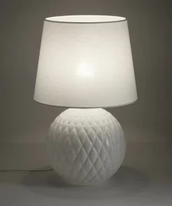 Elegancka, biała lampka stołowa TK 16046 SANTANA WHITE | Kaja*Sklep Kaja Sale