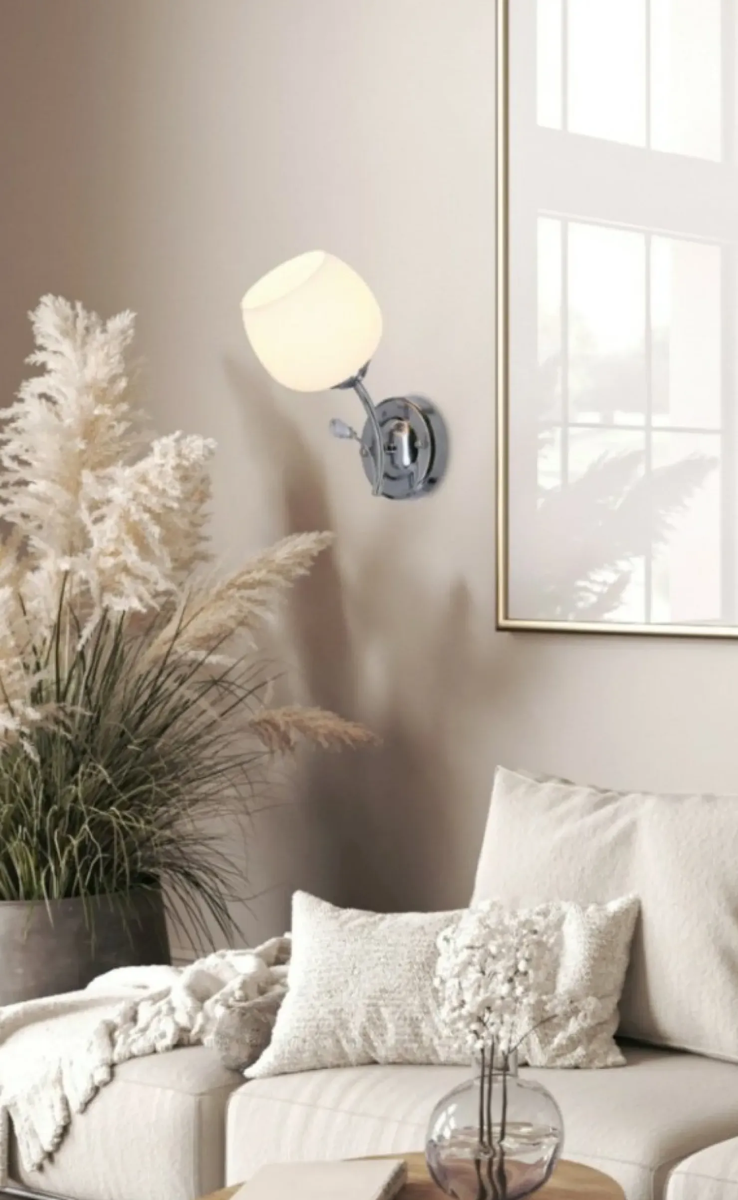 Elegancka, chromowana lampa ścienna 21-09425 ESTAR | Kaja Oświetlenie*Sklep Kaja Cheap