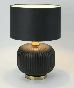 Elegancka, czarno-złota lampka stołowa LP-1515/1T SMALL z serii TAMIZA*Sklep Kaja Outlet