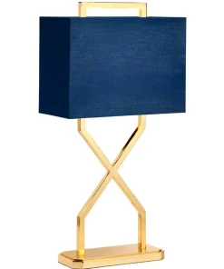 Elegancka, granatowa lampa stołowa CROSS-TL z serii CROSS*Sklep Kaja Flash Sale