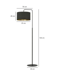 Elegancka, klasyczna lampa podłogowa do salonu 1054/LP1 HILDE | Kaja*Sklep Kaja Best Sale