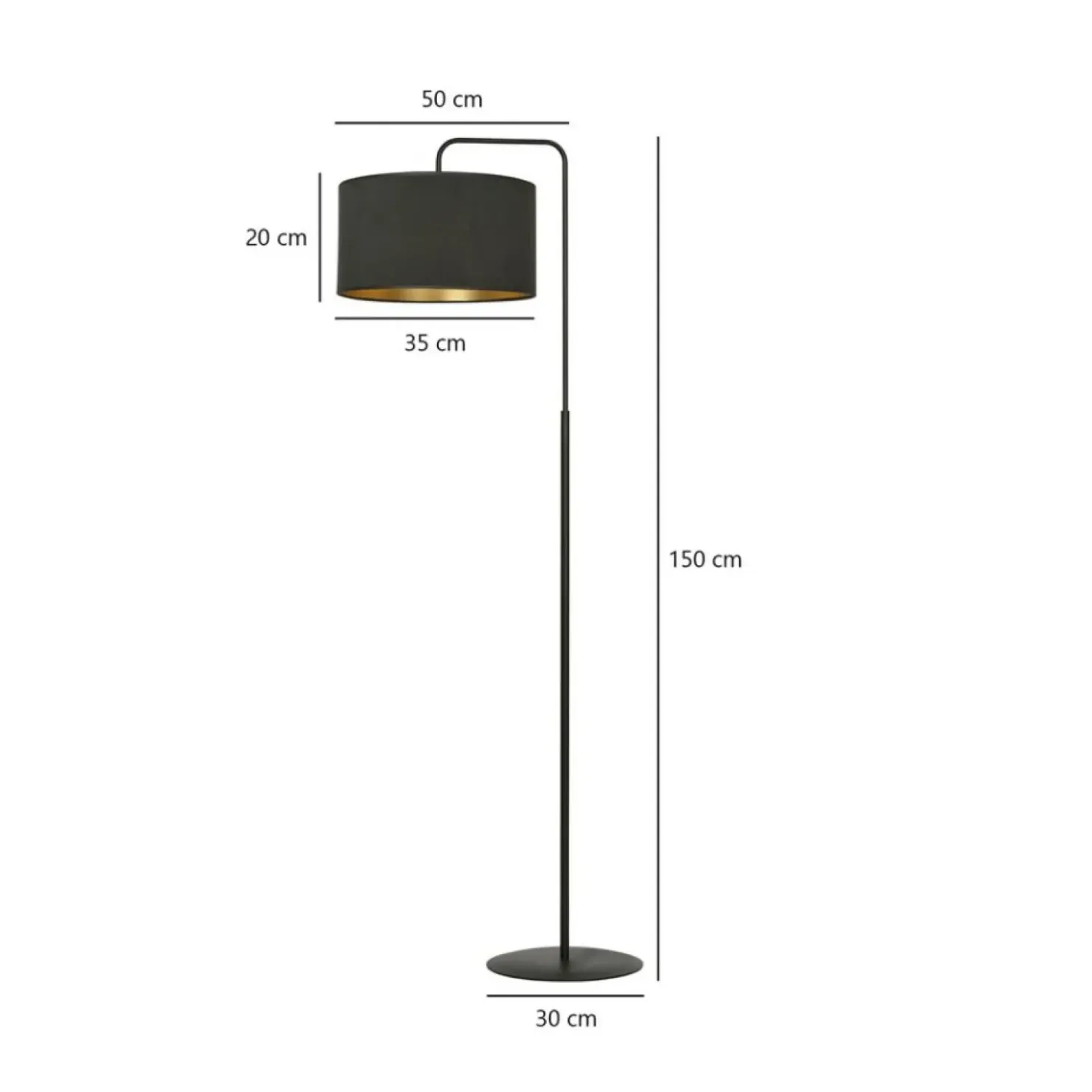 Elegancka, klasyczna lampa podłogowa do salonu 1054/LP1 HILDE | Kaja*Sklep Kaja Best Sale