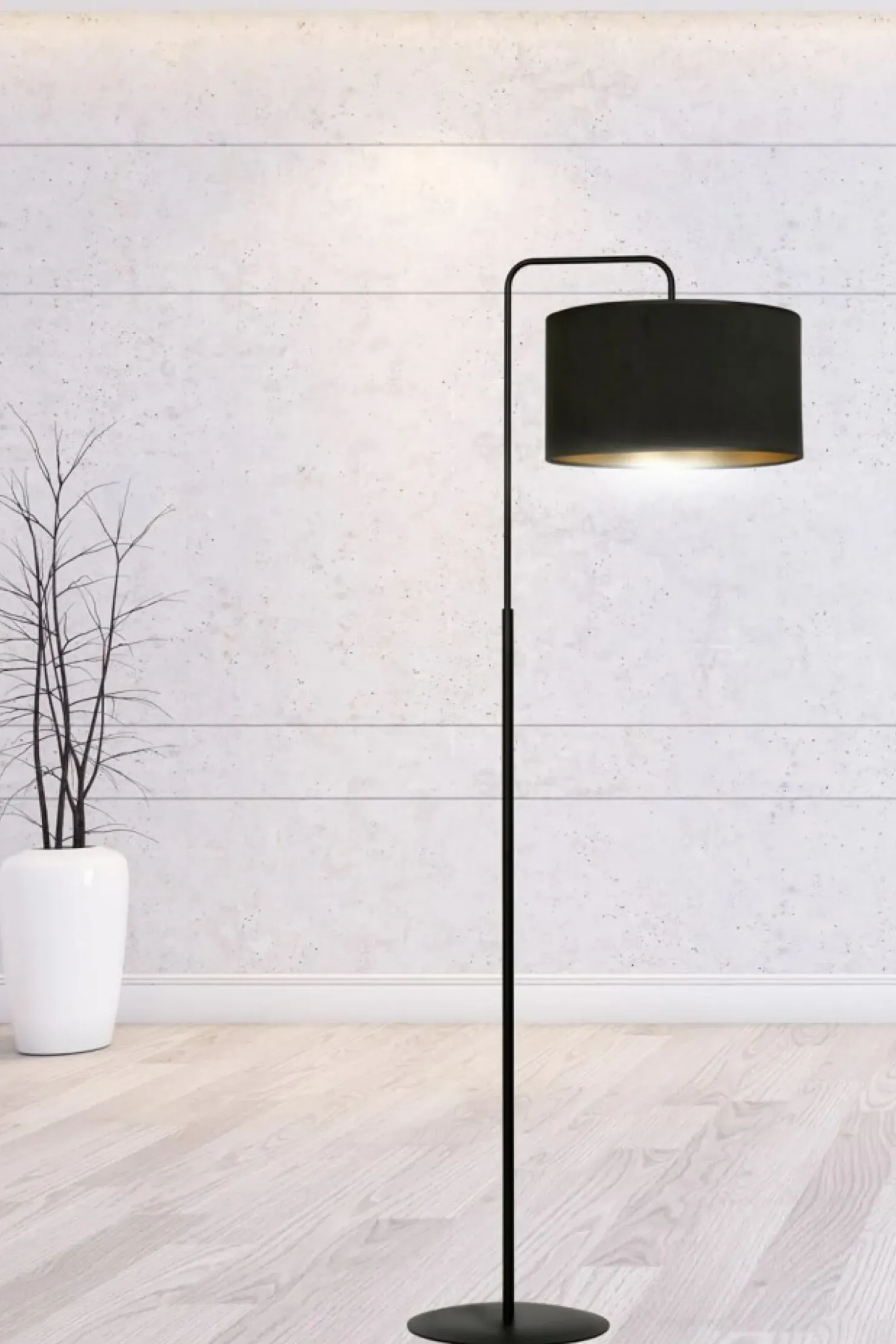 Elegancka, klasyczna lampa podłogowa do salonu 1054/LP1 HILDE | Kaja*Sklep Kaja Best Sale