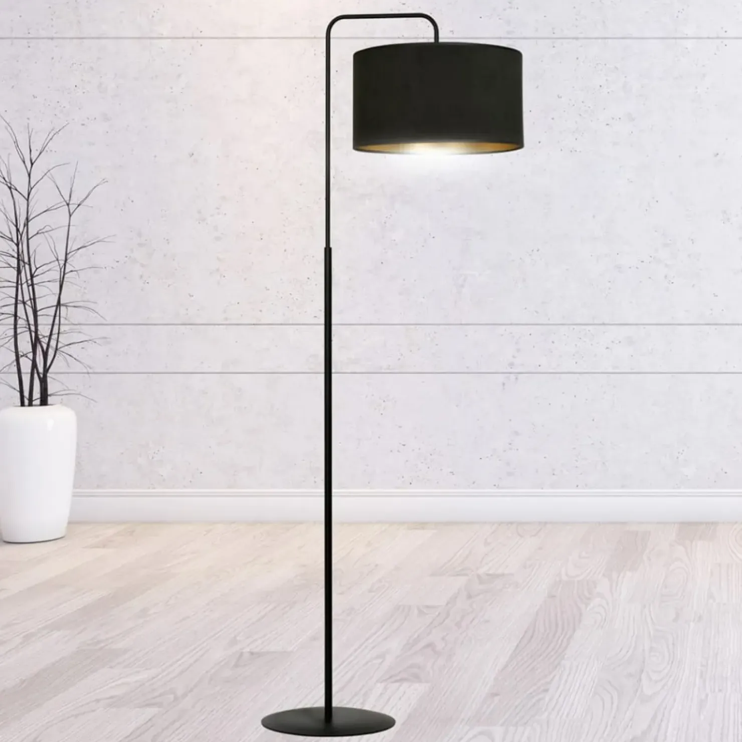 Elegancka, klasyczna lampa podłogowa do salonu 1054/LP1 HILDE | Kaja*Sklep Kaja Best Sale