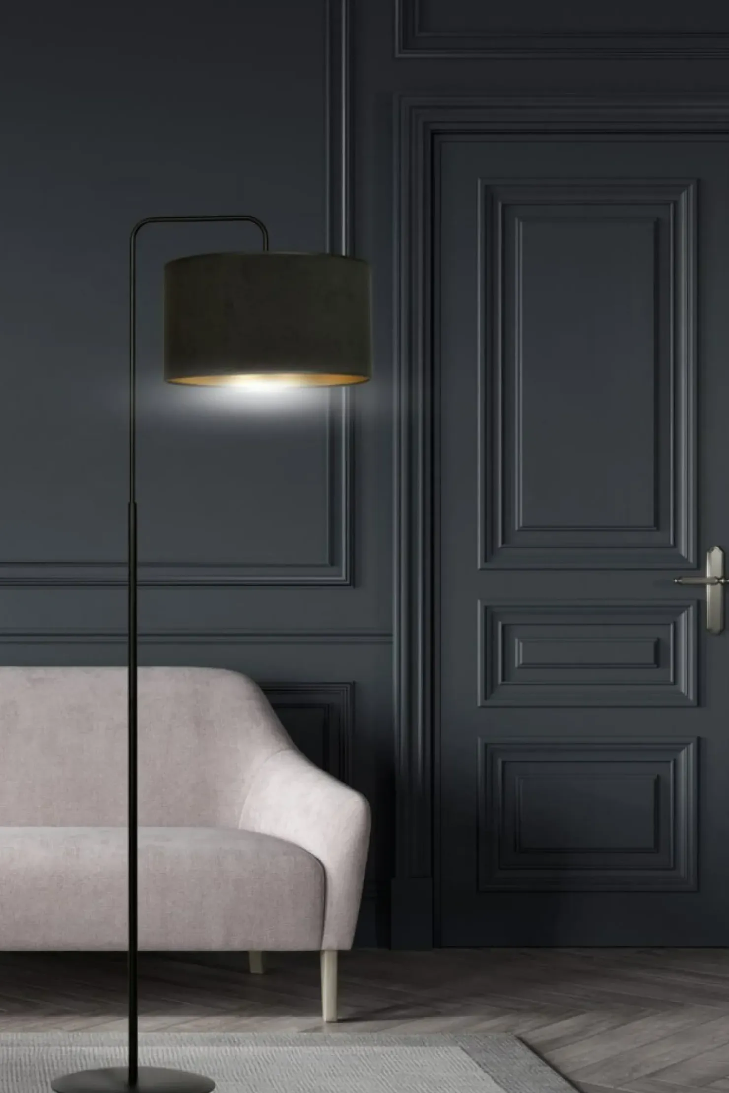 Elegancka, klasyczna lampa podłogowa do salonu 1054/LP1 HILDE | Kaja*Sklep Kaja Best Sale