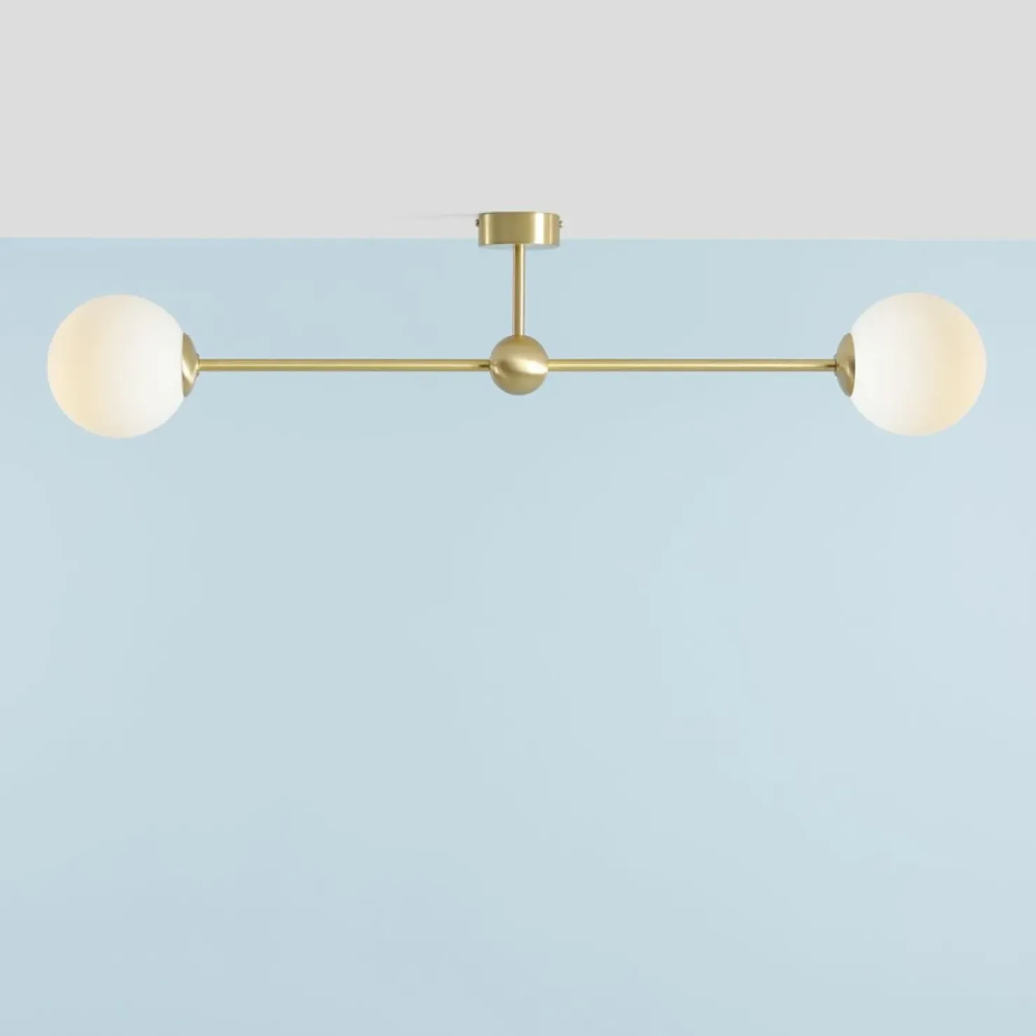 Elegancka, krótka, dwukierunkowa lampa sufitowa 1113PL_H40 PEARL*Sklep Kaja Store