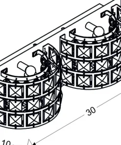 Elegancka lampa ścienna do sypialni 22-87235 SATURN | Kaja Oświetlenie*Sklep Kaja Discount
