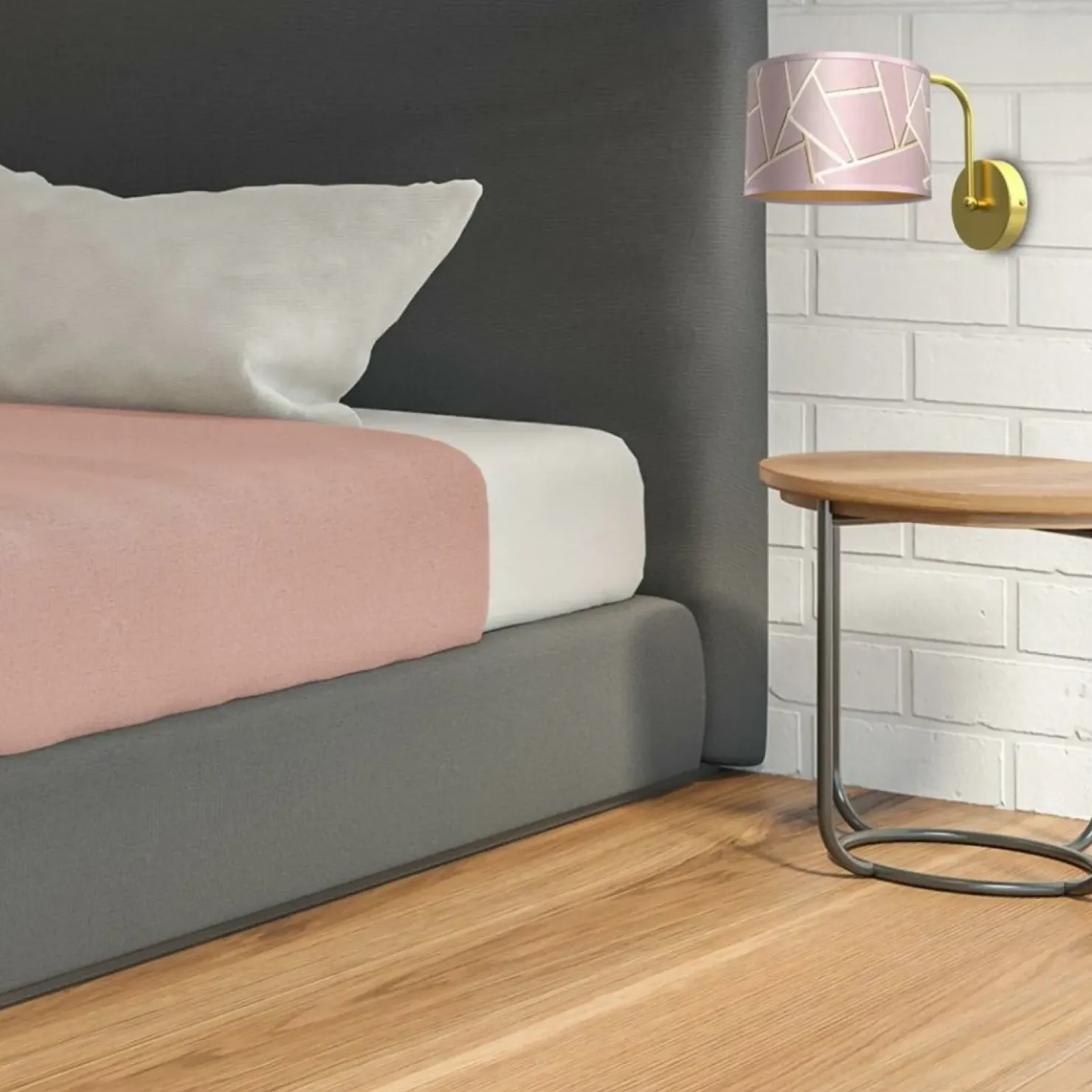 Elegancka lampa ścienna, różowy kinkiet MLP7583 z serii ZIGGY | Kaja Oświetlenie*Sklep Kaja Store