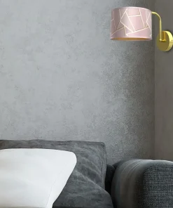 Elegancka lampa ścienna, różowy kinkiet MLP7583 z serii ZIGGY | Kaja Oświetlenie*Sklep Kaja Store